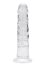 Dildo Loving Joy, cu ventuza, transparent, 16 cm