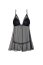 Babydoll  Beauty Night Lauren Chemise - Negru - vedere laterala