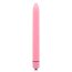 Vibrator Glossy Thin Vibe Deep Roz, 16,5 cm - detaliu design
