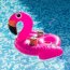 Suport Flamingo Gonflabil pentru bauturi la piscina