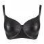 Sutien Piele Naturala ZADO - Negru - vedere laterala