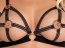 Set Lenjerie Intima Provocatie Harness Look Cottelli Lingerie - Negru - dimensiuni complete