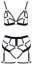 Set Lenjerie Intima Provocatie Harness Look Cottelli Lingerie - Negru - vedere laterala