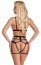 Set Lenjerie Intima Provocatie Harness Look Cottelli Lingerie - Negru - detaliu design
