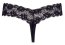 Chiloti din dantela cu perle stimulatoare, Cottelli Lingerie - Negru