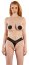 Chiloti din dantela cu perle stimulatoare, Cottelli Lingerie - Negru