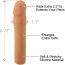 Prelungitor Penis, Pipedream Toys Real Feel Penis Extension, 17 cm [+6cm]