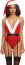 Set Lenjerie Dreamgirl, costum Craciunita, body de catifea si caciulita, S-L