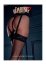 Ciorapi model portjartier plasa, Fishnet Garterbelt Stockings, Daring Intimates - Negru, OS