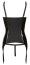 Set Corset Black Level Vinyl, Open Cups si bikini - Negru