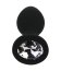 ​Dop anal din silicon Toosh, mic, negru, 7,4 cm, Small