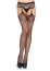 Ciorapi cu model plasa, Leg Avenue, Duchess Garter Belt Fishnet Stockings - Negru