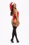 Set Lenjerie Dreamgirl, costum Craciunita, body de catifea si caciulita, S-L