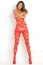 Bodystocking  Strapped Up Sheer Rene Rofe - Rosu