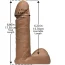 Realistic Cock Vac-U-Lock 6" UR3 Brown#