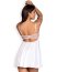 Set Babydoll și Tanga Girlly Obsessive - Alb - detaliu design
