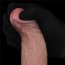 Vibrator Reincarcabil USB, Lovetoy, Real Softee, Silicon, Maron, 10 Vibratii - 28 cm x 4 cm
