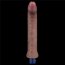 Vibrator Reincarcabil USB, Lovetoy, Real Softee, Silicon, Maron, 10 Vibratii - 28 cm x 4 cm