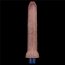 Vibrator Reincarcabil USB, Lovetoy, Real Softee, Silicon, Maron, 10 Vibratii - 28 cm x 4 cm