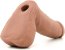Realistic Ultraskin dildo Vac-U-Lock 8" UR3, maron - 20 cm