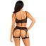 Set Lenferie Intima Mood Swing Leg Avenue - Negru