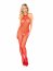 Bodystocking Rosu Decupat, Leg Avenue S-L 40-46# - dimensiuni complete