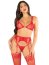 Set Lenjerie Intima Glamour Leg Avenue -Rosu