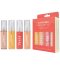 Set 4 bucati x 30 ml, Lubrifianti cu arome, Mango, Capsuni, Piersica, Ciocolata, 120 ml - detaliu design