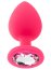 ​Dop anal din silicon Toosh, mare, roz, 9,4 cm, Large