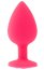 ​Dop anal din silicon Toosh, mare, roz, 9,4 cm, Large