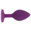 ​Dop anal din silicon Toosh, mic, violet, 7,4 cm, Small