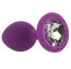 ​Dop anal din silicon Toosh, mic, violet, 7,4 cm, Small