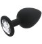 ​Dop anal din silicon Toosh, mare, negru, 9,4 cm, Large