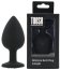 ​Dop anal din silicon Toosh, mare, negru, 9,4 cm, Large