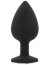 ​Dop anal din silicon Toosh, mare, negru, 9,4 cm, Large