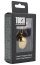 Dop anal in forma de inima auriu, Toosh, cu cristal Rosu, M