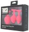 Set 3 bucati dopuri anale, Toosh, mic, medium, mare, silicon roz