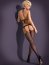 Bodystocking Obsessive Spicy N108 - Negru