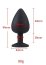 ​Dop anal din silicon Toosh, mare, negru, 9,4 cm, Large
