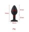 ​Dop anal din silicon Toosh, mic, violet, 7,4 cm, Small