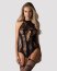 Bodystocking Obsessive Spicy F240- Negru - dimensiuni complete