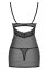 Set Neglije si Bikini Plasa Obsessive, 852-Che-1 - Negru