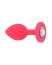 ​Dop anal din silicon Toosh, mic, roz, 7,4 cm, Small