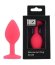 ​Dop anal din silicon Toosh, mic, roz, 7,4 cm, Small