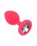 ​Dop anal din silicon Toosh, mic, roz, 7,4 cm, Small