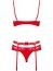 Lenjerie Intima Obsessive Set Heartina - Rosu