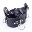 Zgarda piele Bondage Blaze, cu gag - negru