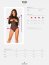 Body Sexy Transparent Obsessive B136 - Negru - detaliu finisaj