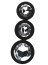 Set 3 bucati dopuri anale, Toosh, mic, medium, mare, silicon negru - detaliu ambalaj