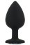 Set 3 bucati dopuri anale, Toosh, mic, medium, mare, silicon negru - dimensiuni complete